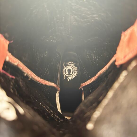 Lucchese Women 6.5D Charlie 1 Horse Pink High Heel Boots Western Cowgirl Barbie - Picture 10 of 11